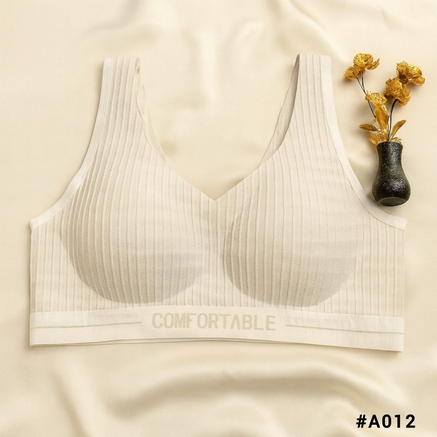 Imported Seamless Sports Ribbed Comfort Bra