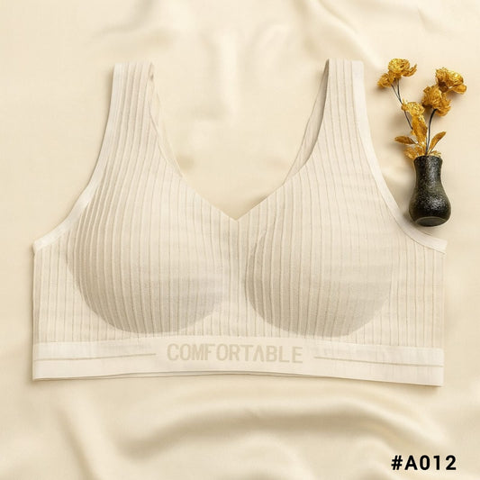 Imported Seamless Sports Ribbed Comfort Bra