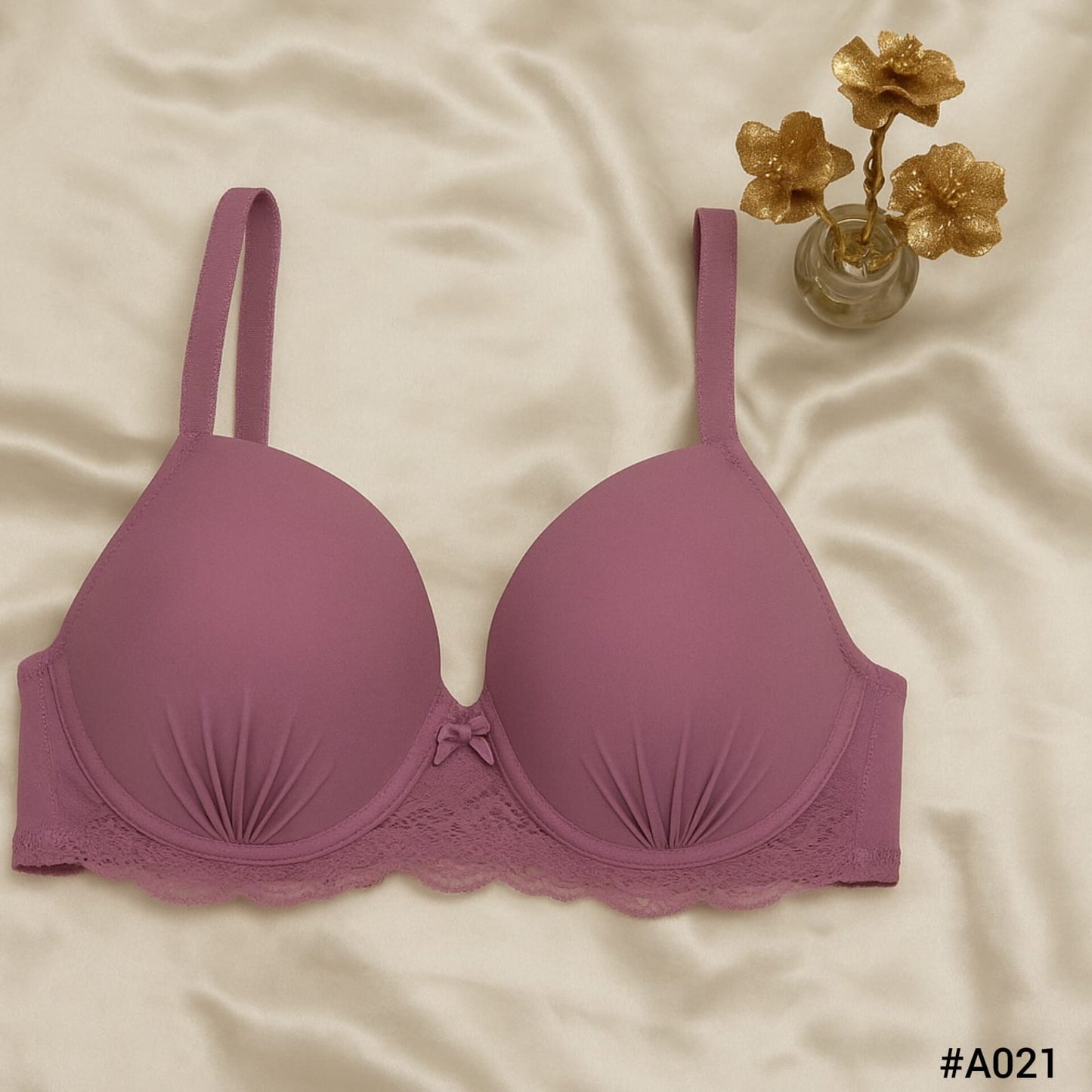 UnderWire Lace Trim Padded  Bra