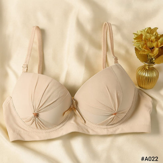 HighQuality Ruched Cup Padded Underwire Bra