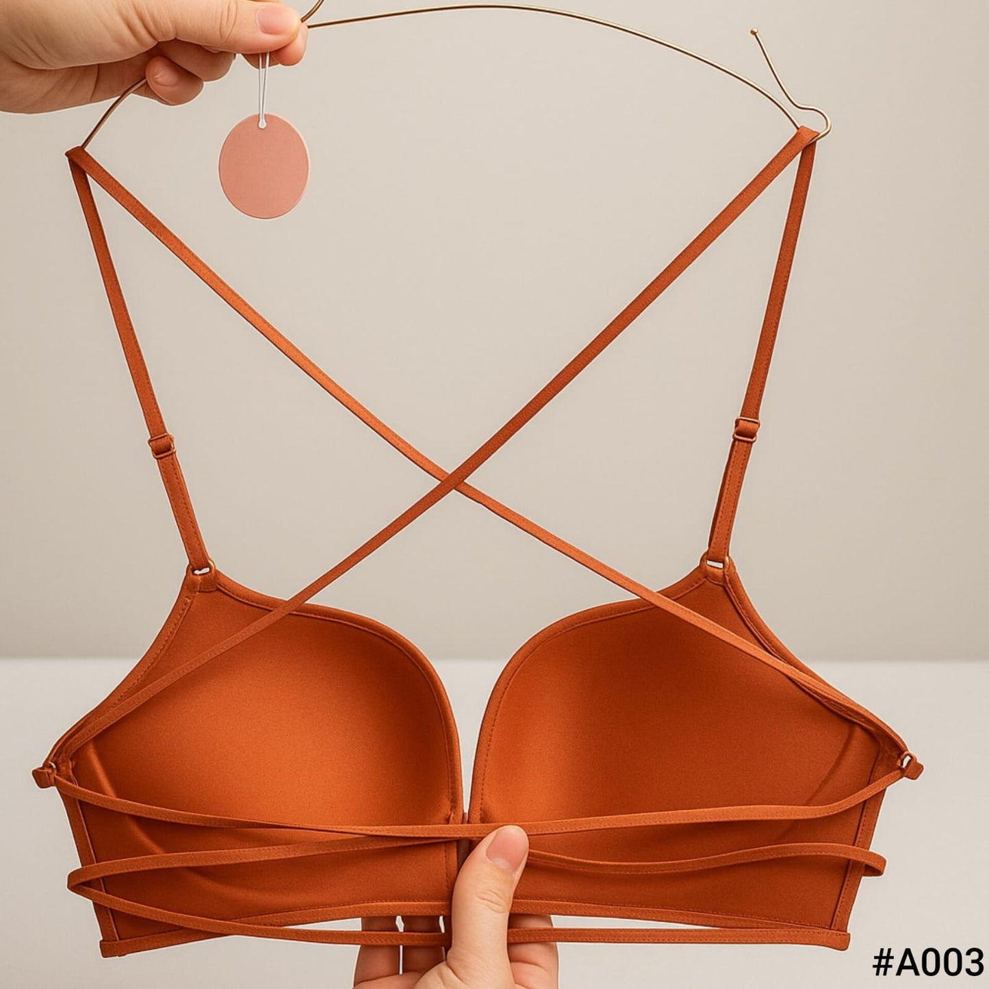 Imported front open padded wireless Bra