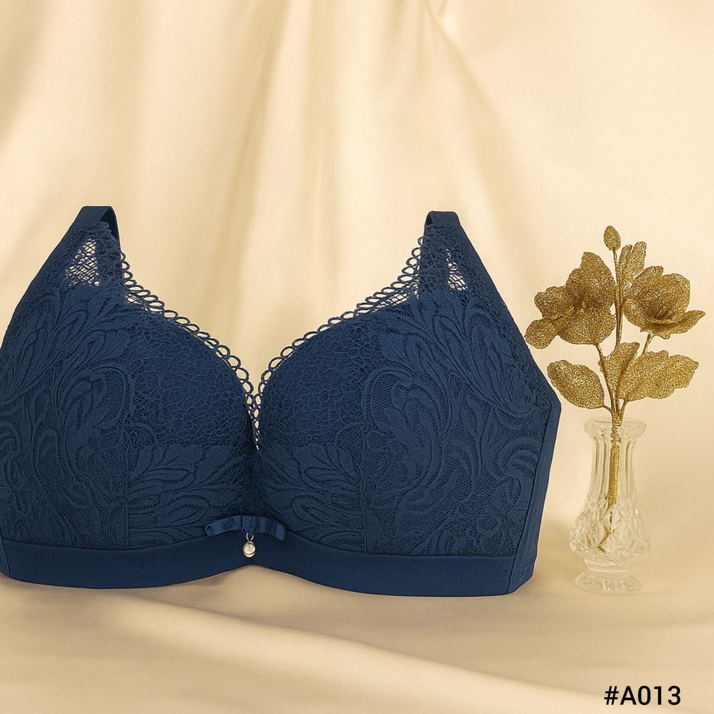 Imported Elegant Lace Full-Coverage Bra – Comfort & Style