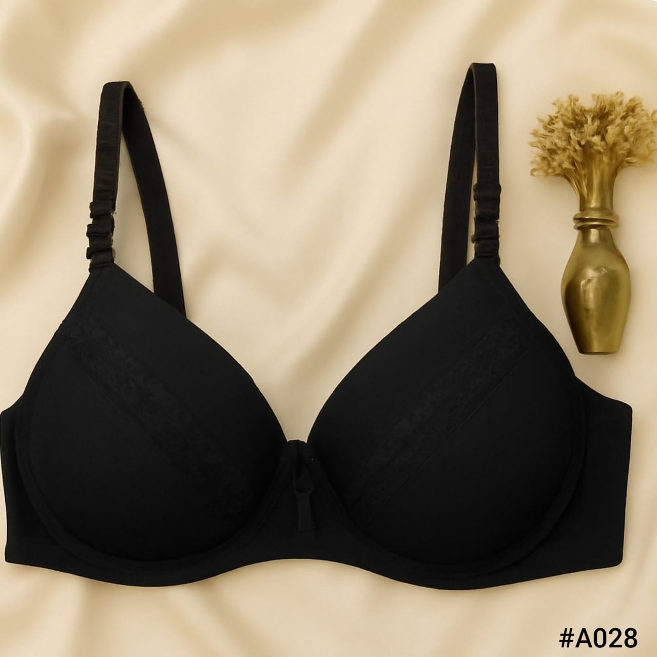 Seamless Lace Support Bra