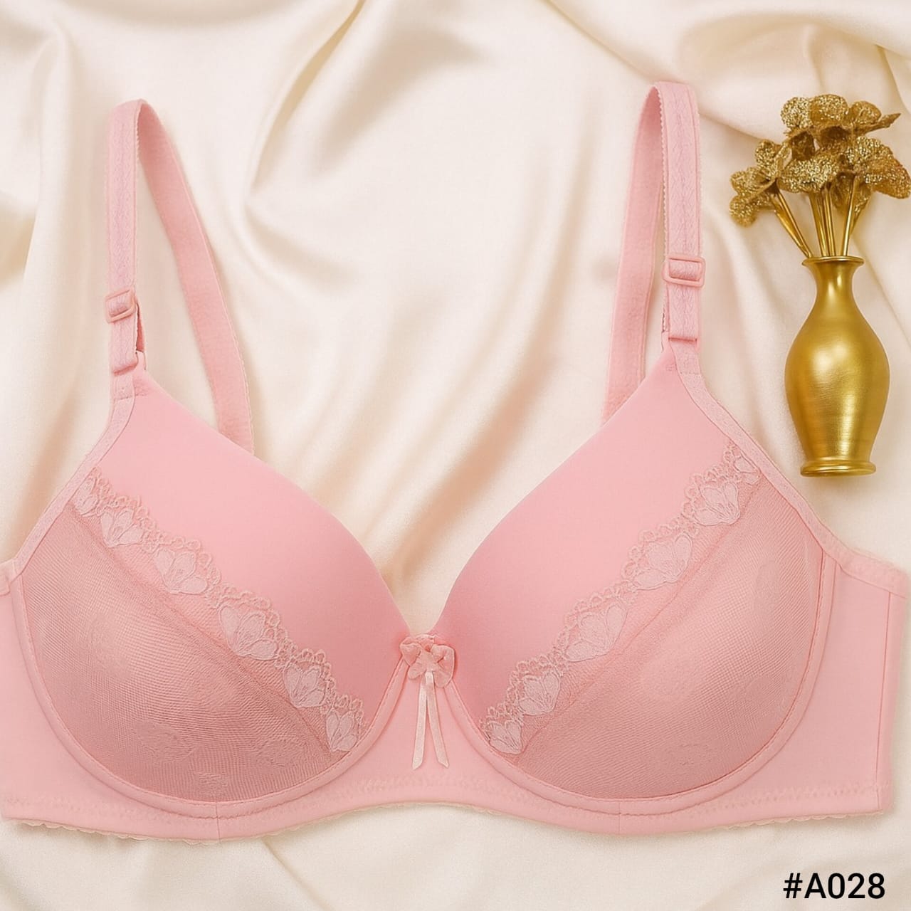 Seamless Lace Support Bra