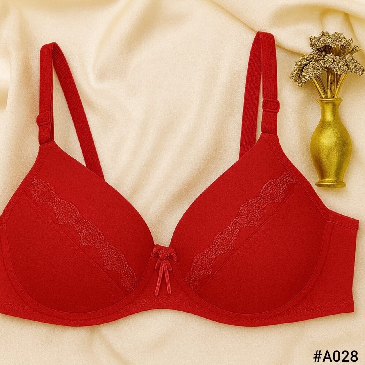 Seamless Lace Support Bra