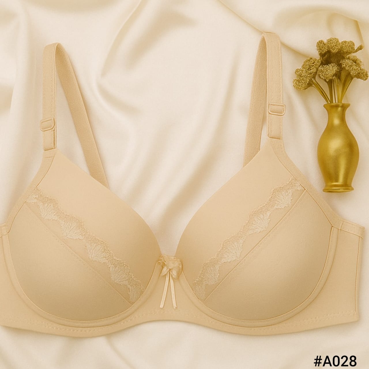 Seamless Lace Support Bra