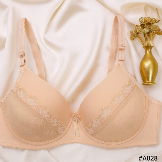 Seamless Lace Support Bra