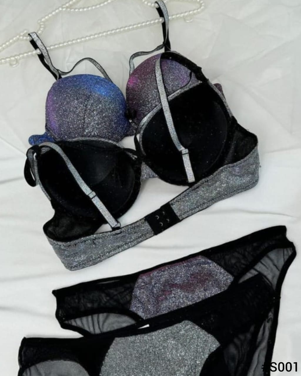 Sparkly MoonLight Bra and Panty Set