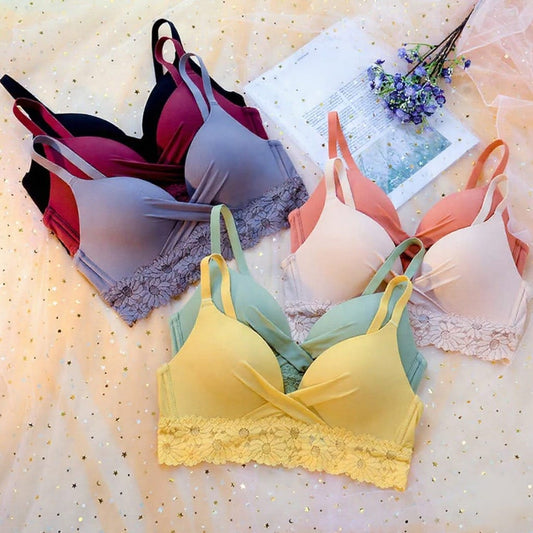 Ladies Imported Pack Of 2 Non Wired Pushup Bras