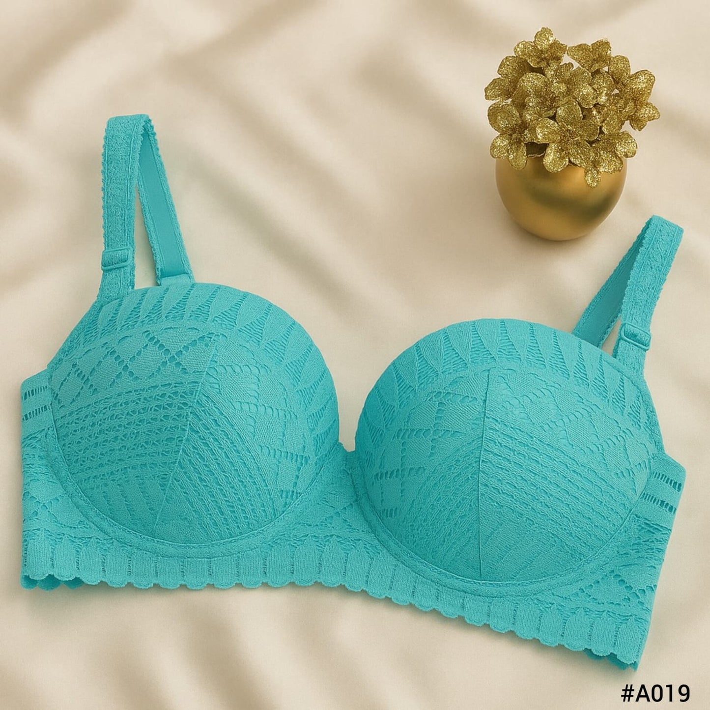Imported Full Coverage Lace Padded Bra