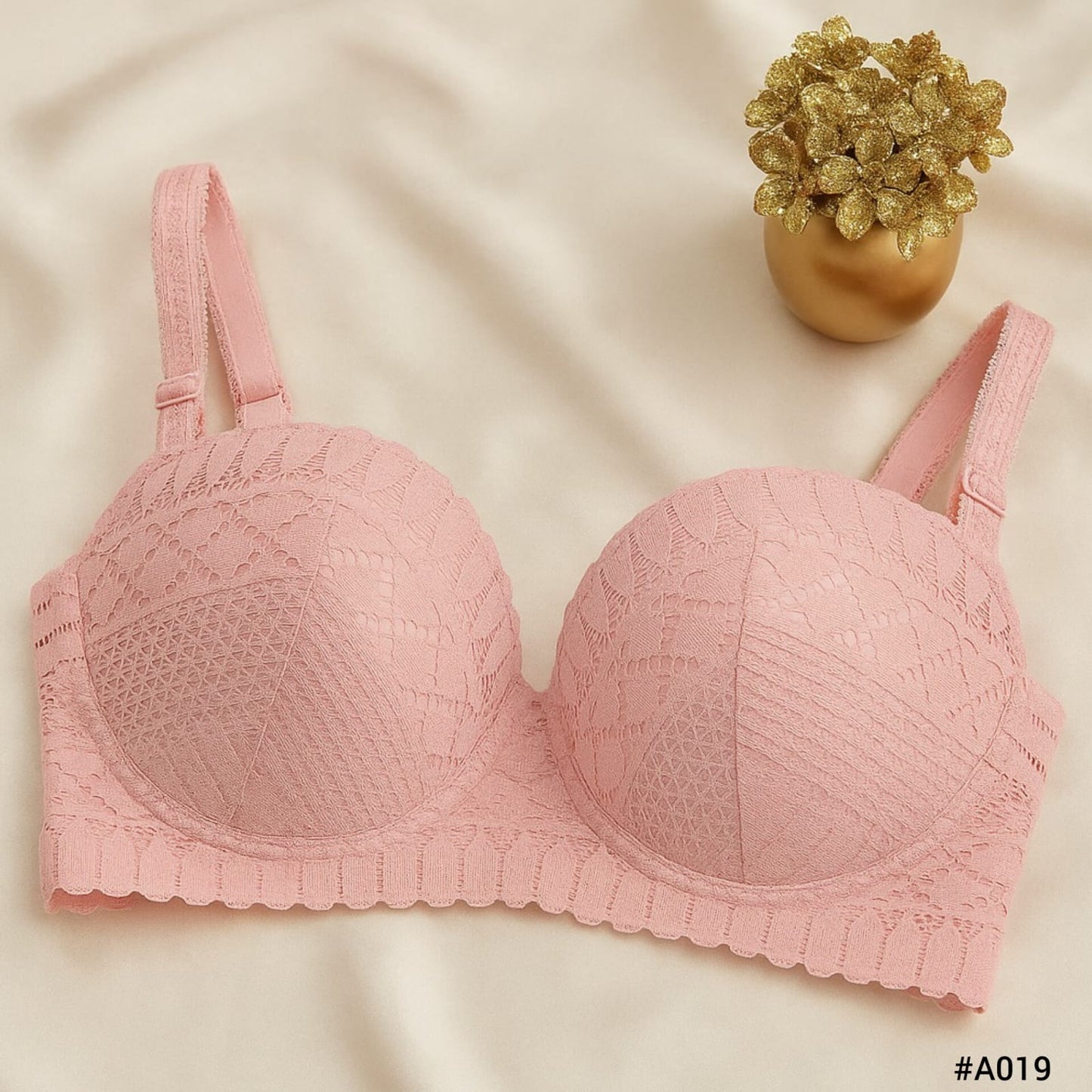 Imported Full Coverage Lace Padded Bra