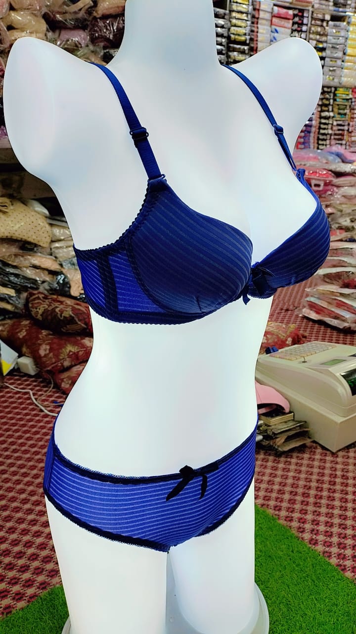 Fancy imported double padded bra Set