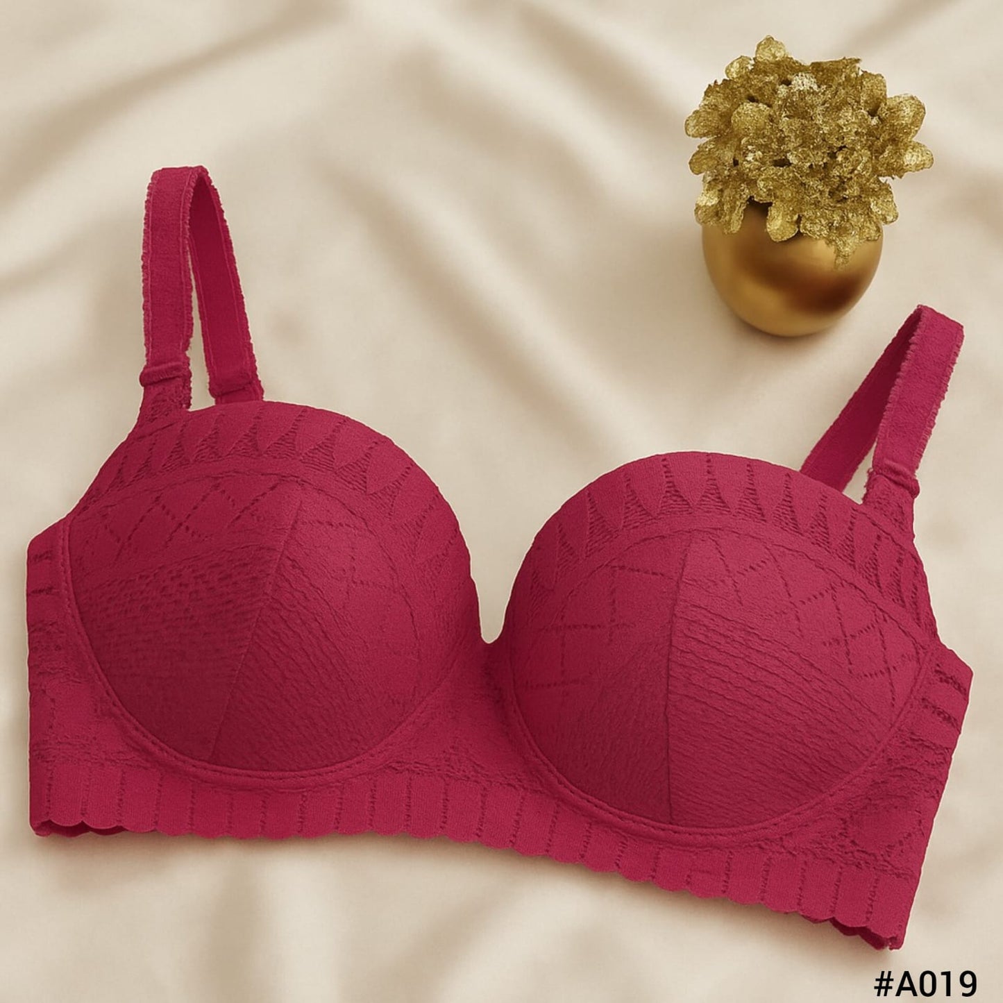 Imported Full Coverage Lace Padded Bra
