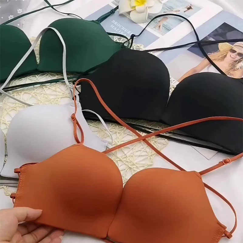 Imported front open padded wireless Bra