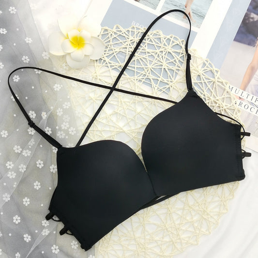 Imported front open padded wireless Bra