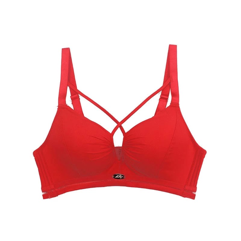 Chic Strappy Padded Bra – Stylish & Comfortable