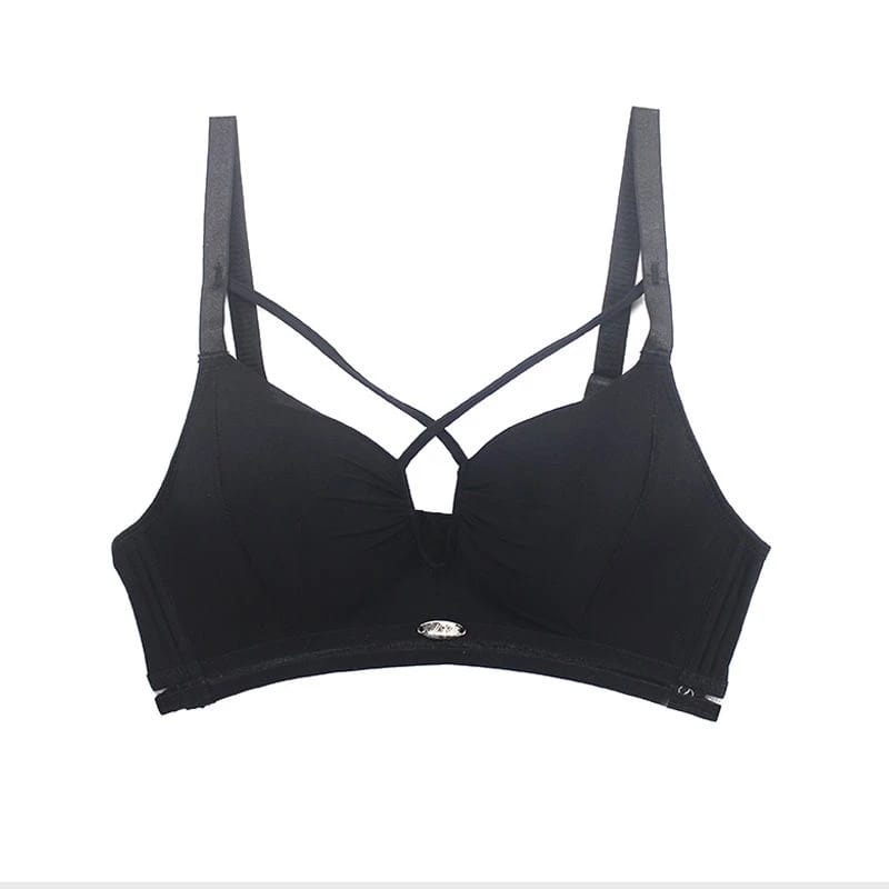 Chic Strappy Padded Bra – Stylish & Comfortable