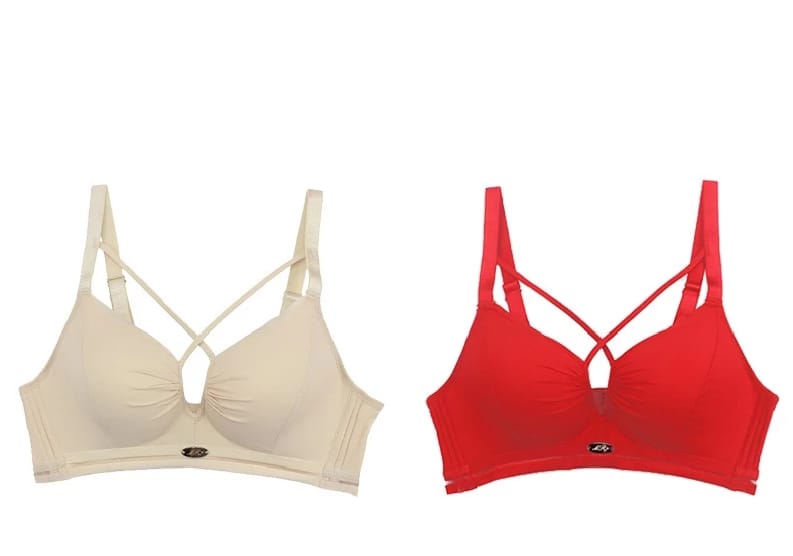 Chic Strappy Padded Bra – Stylish & Comfortable