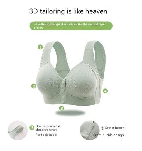 Soft Blossom Front-Closure Bra - Comfort & Support for Everyday Wear