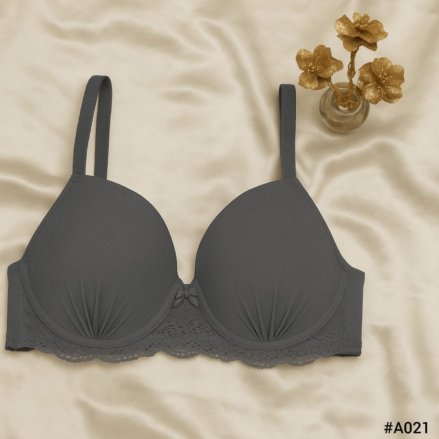 UnderWire Lace Trim Padded  Bra