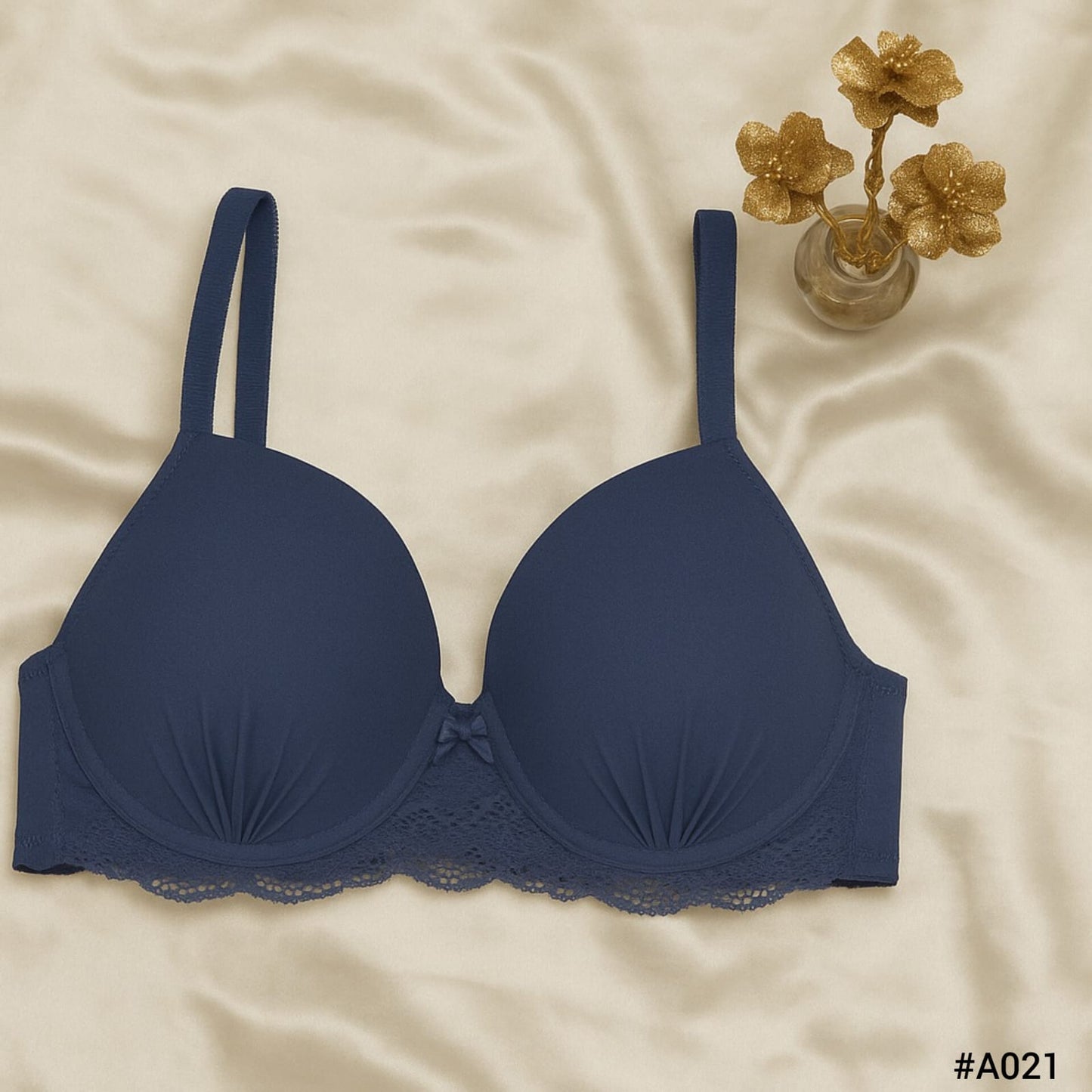 UnderWire Lace Trim Padded  Bra