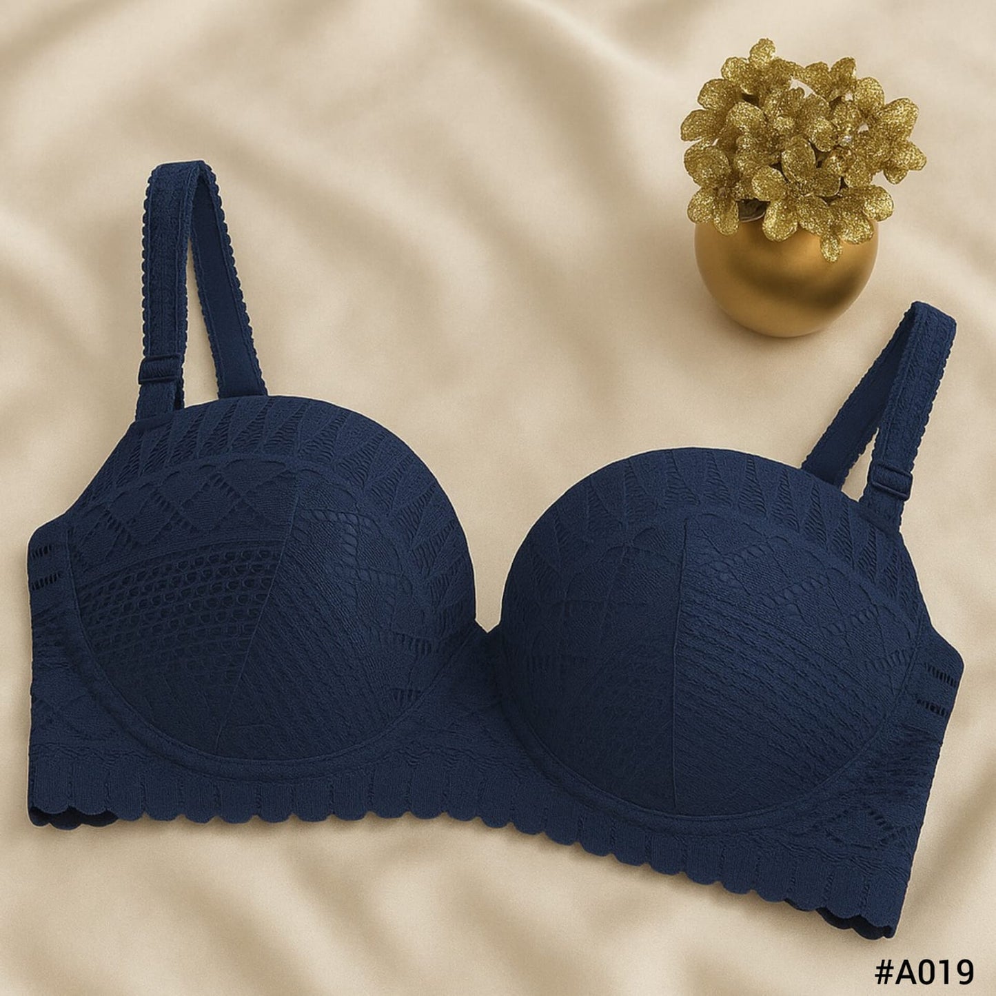 Imported Full Coverage Lace Padded Bra