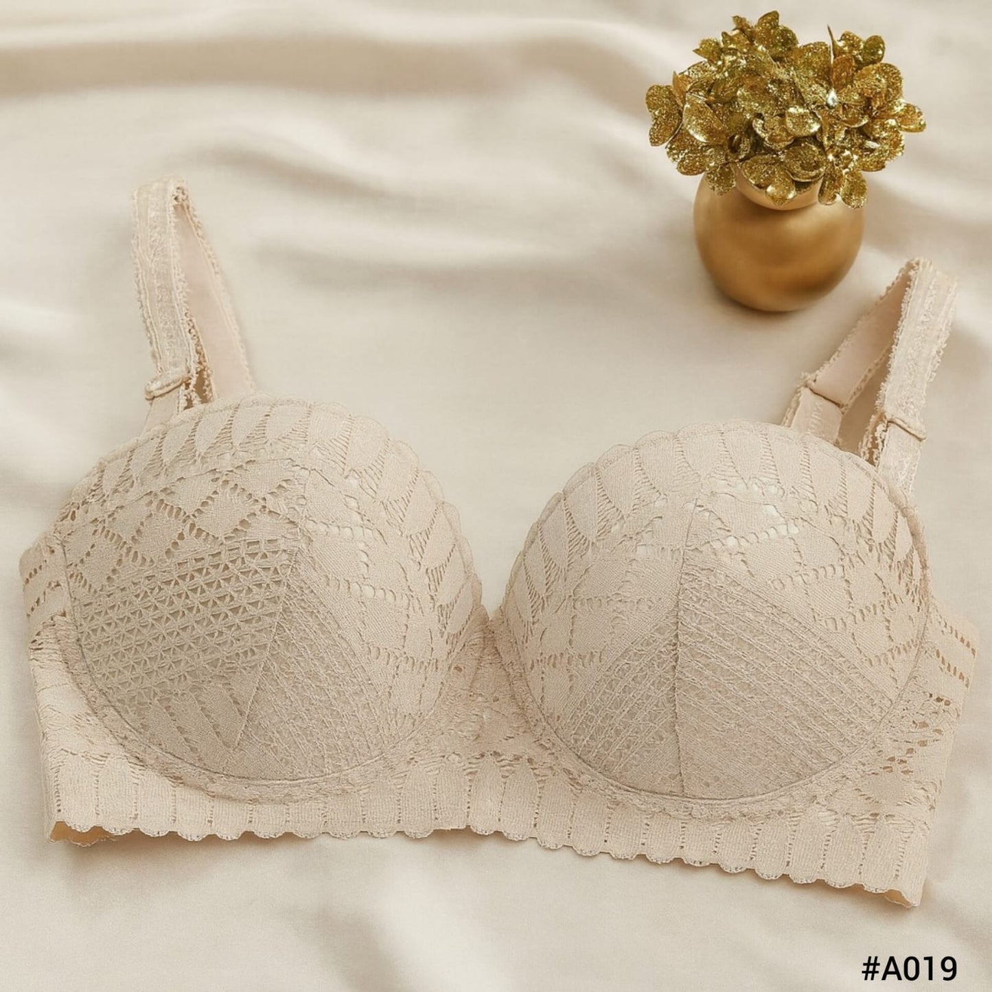 Imported Full Coverage Lace Padded Bra