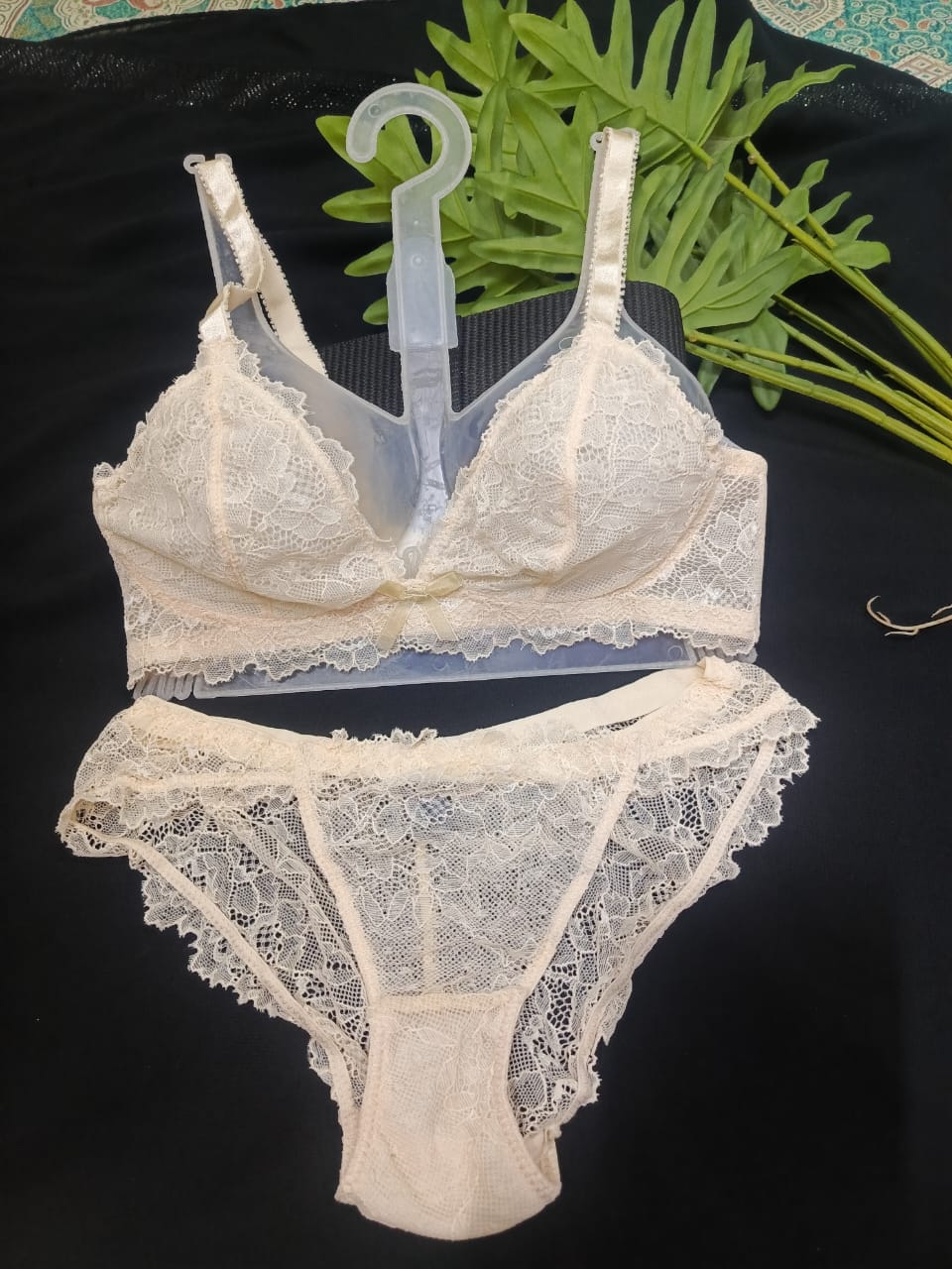 Elegant Lace Bra & Panty Set for Women