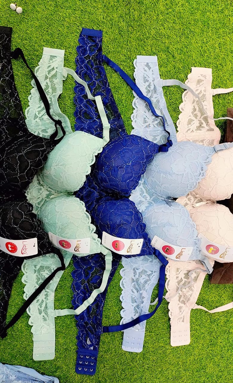 Fancy imported double-padded bra panty set