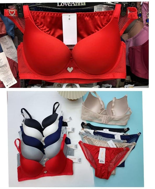 Fancy imported double padded bra set