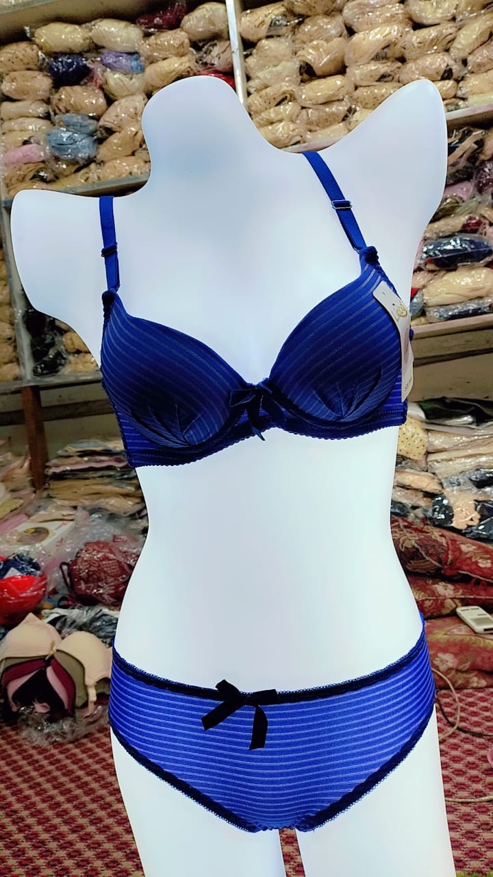 Fancy imported double padded bra Set