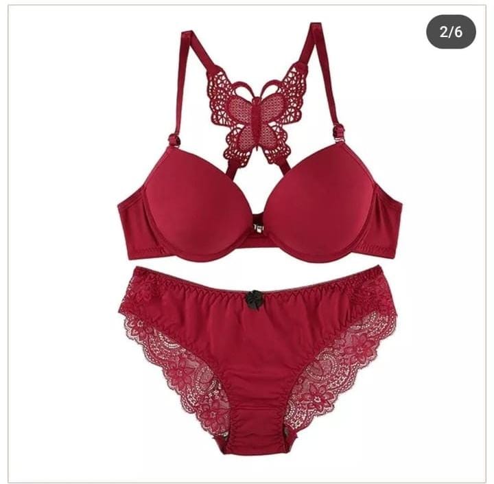 Stylish bra u-shaped suspender bra set