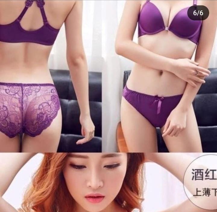 Stylish bra u-shaped suspender bra set