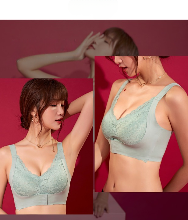Lace-Trimmed Comfort Bra – Seamless & Supportive